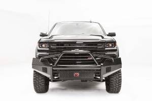 Fab Fours - Fab Fours CS16-K3862-1 Black Steel Front Bumper - Image 1