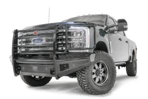 Fab Fours - Fab Fours FS23-S5960-1 Black Steel Front Bumper - Image 1