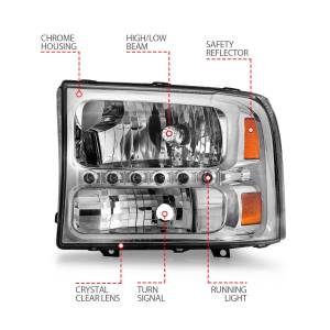 Anzo USA - Anzo USA 111088 Crystal Headlight Set - Image 4