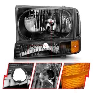 Anzo USA - Anzo USA 111080 Crystal Headlight Set - Image 3