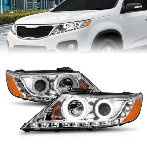 Anzo USA - Anzo USA 111249 Crystal Headlight Set w/Halo - Image 1