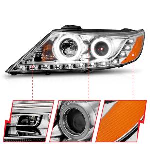Anzo USA - Anzo USA 111249 Crystal Headlight Set w/Halo - Image 3