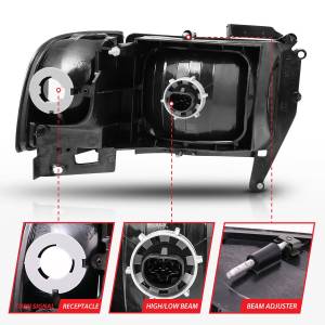 Anzo USA - Anzo USA 111067 Crystal Headlight Set - Image 4