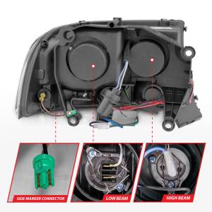Anzo USA - Anzo USA 111085 Crystal Headlight Set - Image 5
