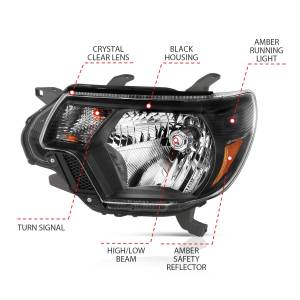 Anzo USA - Anzo USA 111395 Crystal Headlight Set - Image 4