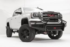 Fab Fours - Fab Fours GS16-K3962-1 Black Steel Front Bumper - Image 3