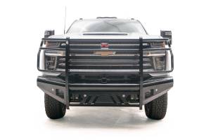Fab Fours - Fab Fours CH20-S4960-1 Black Steel Front Ranch Bumper - Image 1
