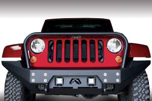 Fab Fours - Fab Fours JK07-B1858-B FMJ Full Width Winch Front Bumper - Image 2