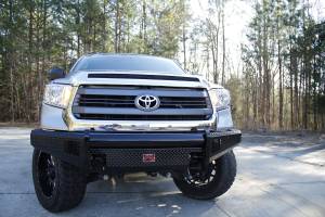 Fab Fours - Fab Fours TT14-K2861-1 Black Steel Front Bumper - Image 2