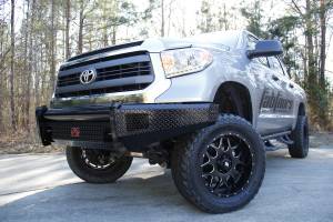 Fab Fours - Fab Fours TT14-K2861-1 Black Steel Front Bumper - Image 3