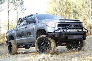 Fab Fours - Fab Fours TT14-K2862-1 Black Steel Front Bumper - Image 4