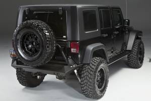 Fab Fours - Fab Fours JK07-Y1251-B Heavy Duty Rear Bumper - Image 3