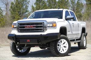 Fab Fours - Fab Fours GM07-K2161-1 Black Steel Front Ranch Bumper - Image 1