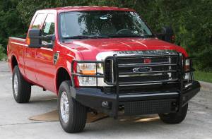 Fab Fours - Fab Fours FS08-S1960-1 Black Steel Front Ranch Bumper - Image 2