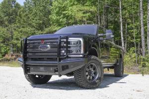 Fab Fours - Fab Fours FS23-S5960-1 Black Steel Front Bumper - Image 2