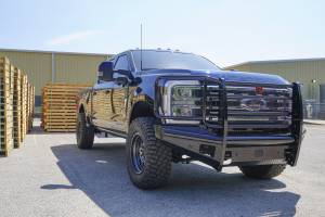 Fab Fours - Fab Fours FS23-S5960-1 Black Steel Front Bumper - Image 6