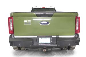 Fab Fours - Fab Fours FS23-RT5950-1 Red Steel Rear Bumper - Image 2