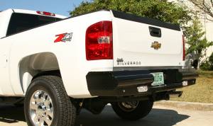 Fab Fours - Fab Fours CH08-T1450-1 Black Steel Ranch Rear Bumper - Image 3