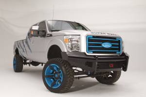 Fab Fours - Fab Fours FS99-S1661-1 Black Steel Front Ranch Bumper - Image 2