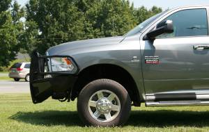 Fab Fours - Fab Fours DR10-S2960-1 Black Steel Front Ranch Bumper - Image 5