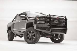 Fab Fours - Fab Fours CS16-K3860-1 Black Steel Front Bumper - Image 3