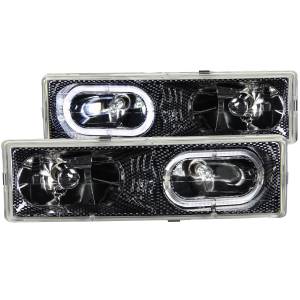 Anzo USA - Anzo USA 111005 Crystal Headlight Set w/Halo - Image 1