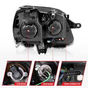 Anzo USA - Anzo USA 111476 Crystal Headlight Set - Image 5