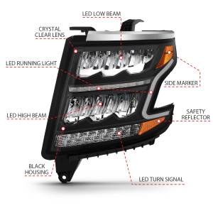 Anzo USA - Anzo USA 111478 LED Crystal Headlight Set - Image 2