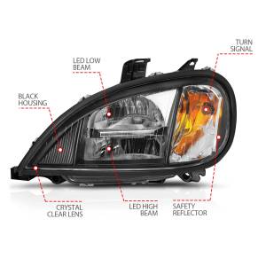 Anzo USA - Anzo USA 131028 LED Crystal Headlight Set - Image 4