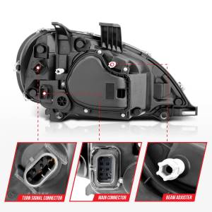 Anzo USA - Anzo USA 131028 LED Crystal Headlight Set - Image 5