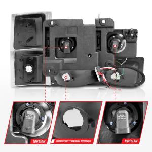 Anzo USA - Anzo USA 111507 Crystal Headlight Set - Image 4