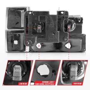 Anzo USA - Anzo USA 111505 Crystal Headlight Set - Image 5