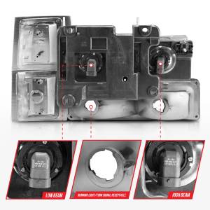 Anzo USA - Anzo USA 111506 Crystal Headlight Set - Image 5