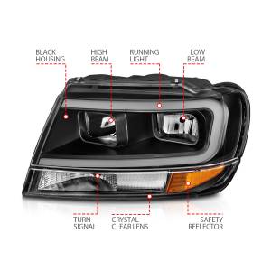 Anzo USA - Anzo USA 111537 Crystal Headlight Set - Image 4