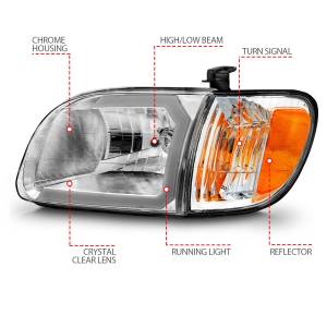 Anzo USA - Anzo USA 111580 Crystal Headlight Set - Image 4