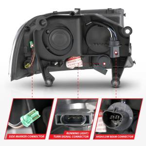 Anzo USA - Anzo USA 111591 Crystal Headlight Set - Image 5