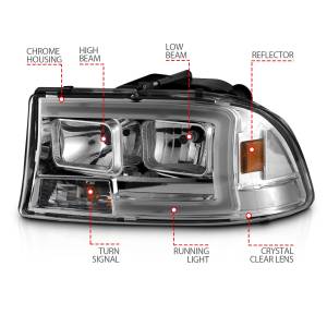 Anzo USA - Anzo USA 111592 Crystal Headlight Set - Image 4