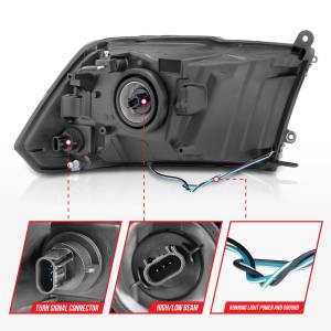 Anzo USA - Anzo USA 111516 Crystal Headlight Set - Image 5