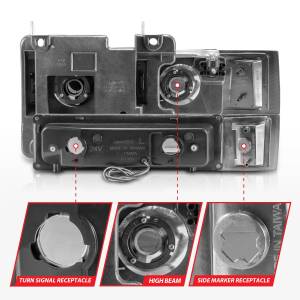 Anzo USA - Anzo USA 111529 Crystal Headlight Set - Image 5