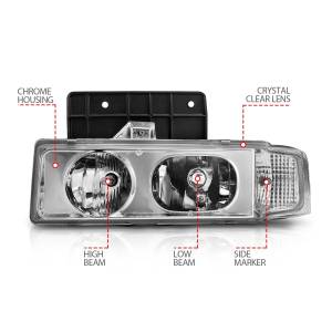 Anzo USA - Anzo USA 111001 Crystal Headlight Set - Image 3