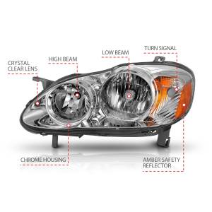 Anzo USA - Anzo USA 121540 Crystal Headlight Set - Image 4