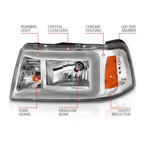 Anzo USA - Anzo USA 111512 Crystal Headlight Set - Image 3
