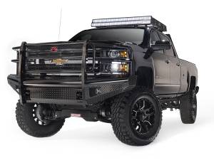 Fab Fours - Fab Fours CH11-S2760-1 Black Steel Front Ranch Bumper - Image 1