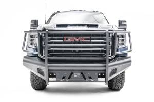 Fab Fours - Fab Fours GM20-Q5060-1 Black Steel Front Bumper - Image 1