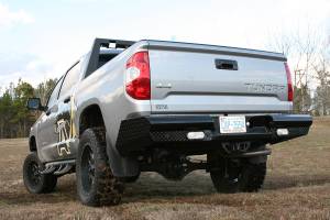 Fab Fours - Fab Fours TT07-T1550-1 Black Steel Ranch Rear Bumper - Image 2