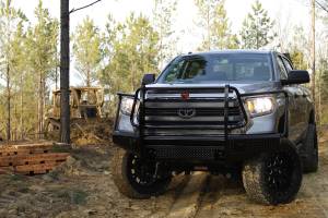 Fab Fours - Fab Fours TT14-K2860-1 Black Steel Front Bumper - Image 1