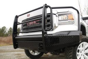 Fab Fours - Fab Fours GM07-K2160-1 Black Steel Front Ranch Bumper - Image 1