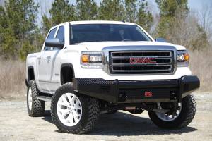 Fab Fours - Fab Fours GM07-K2161-1 Black Steel Front Ranch Bumper - Image 2