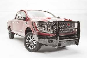 Fab Fours - Fab Fours NT16-K3760-1 Black Steel Front Bumper - Image 1