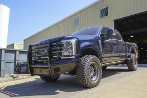 Fab Fours - Fab Fours FS23-S5960-1 Black Steel Front Bumper - Image 3